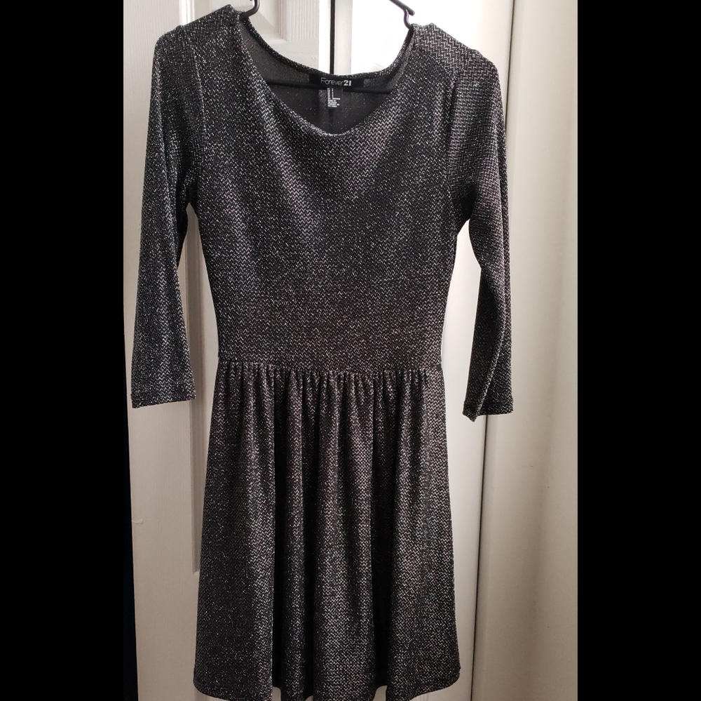 Forever21 Black Sequin Sparkly Dress